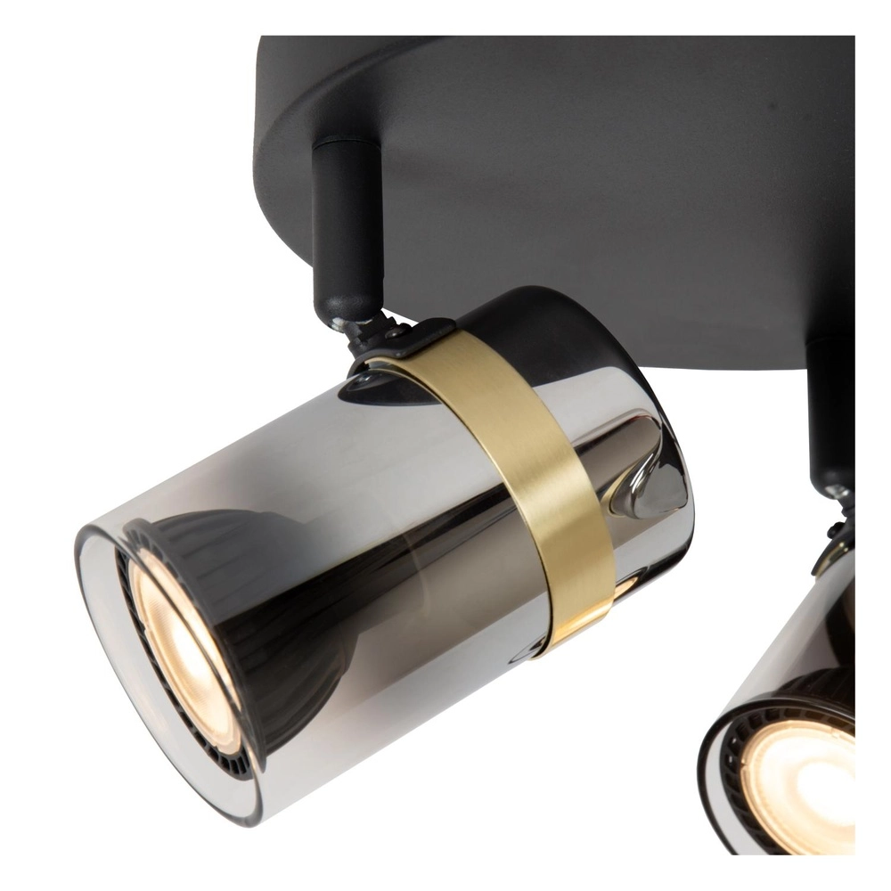 Projecteur de plafond Upton Noir à 3 lumières Lucide 5411212570048