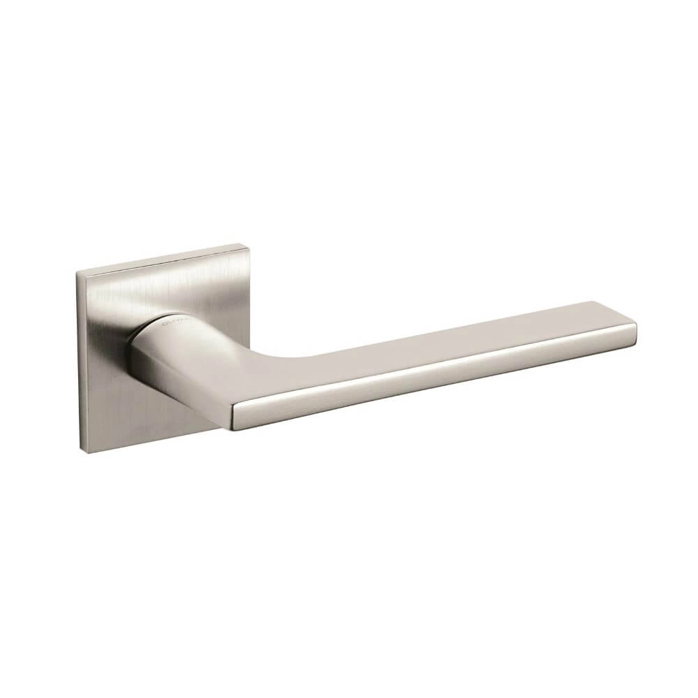 Poignée de porte design Lotus Q Nickel mat