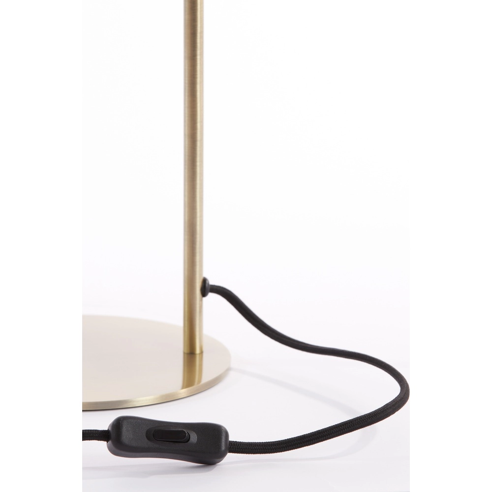 Lampe de bureau en verre Solna Tapis en laiton Light & Living 8717807686628