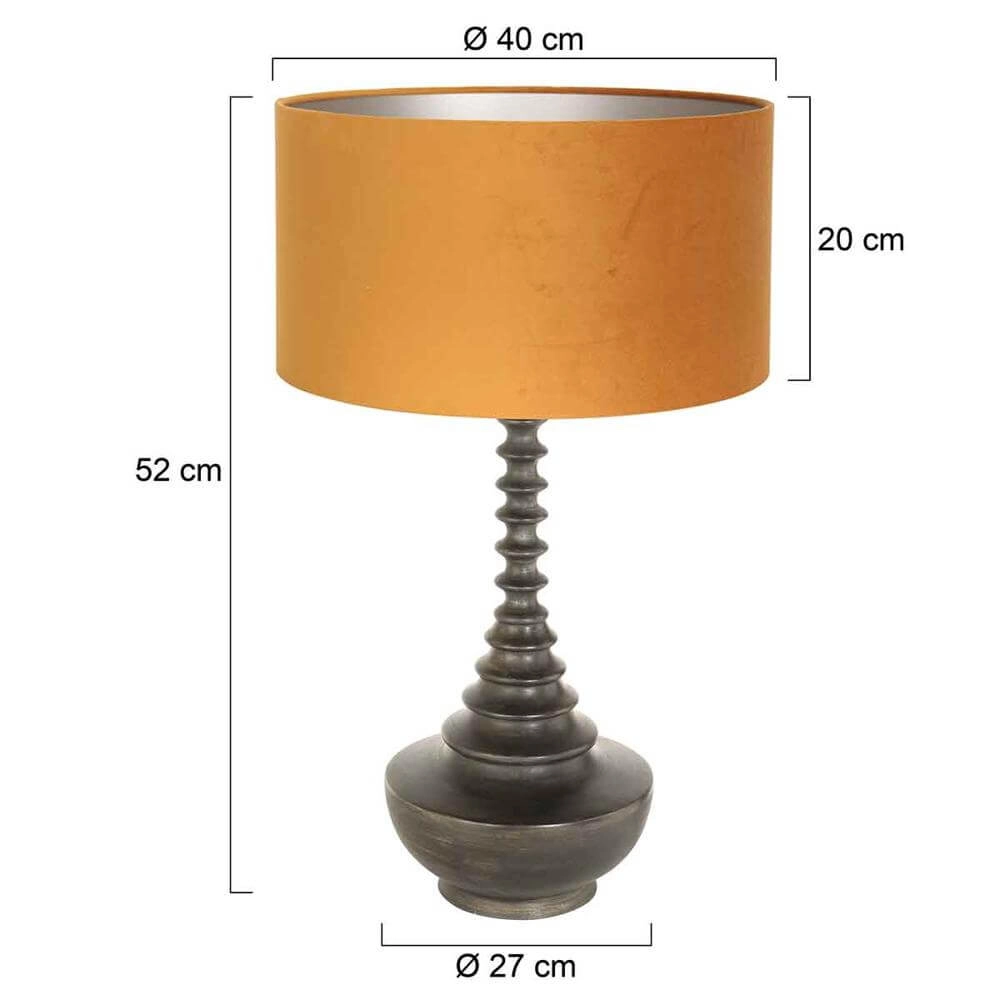 Lampe de table unique Bois avec capuche doré Steinhauer 8712746172584