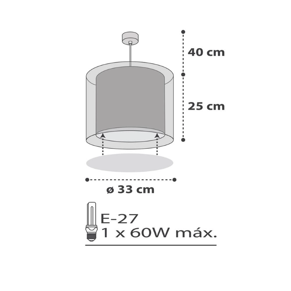 Lampe suspendue chambre d'enfant Clouds gris doux avec du blanc Dalber 8420406800653