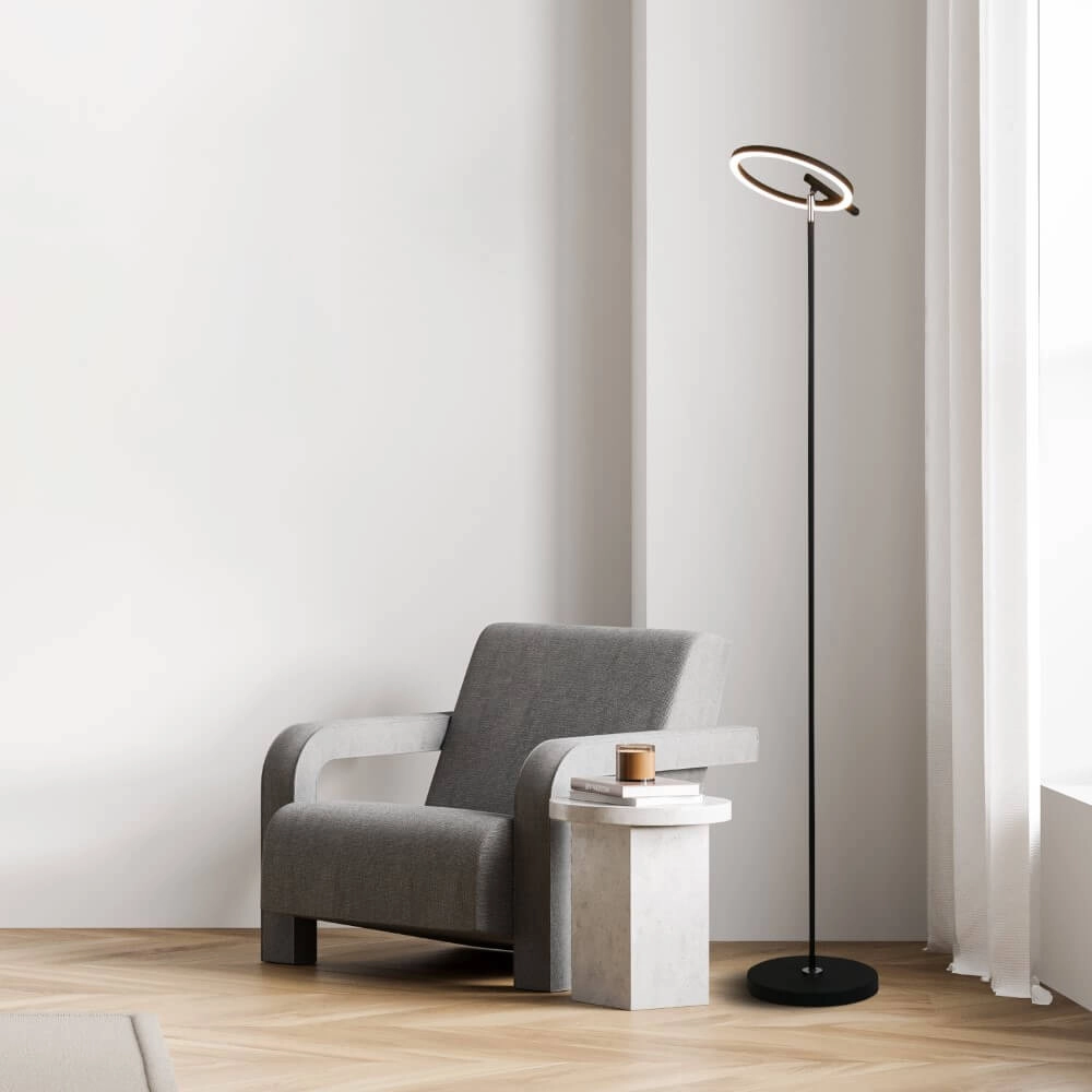 Lampadaire moderne Space noir Searchlight 5053423274713