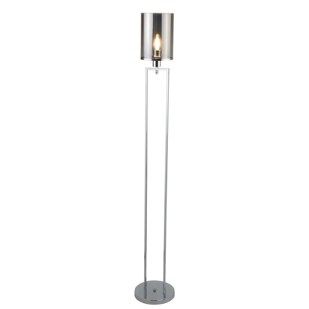 Lampadaire Catalina avec verre fumé Lampadaire Catalina avec verre fumé