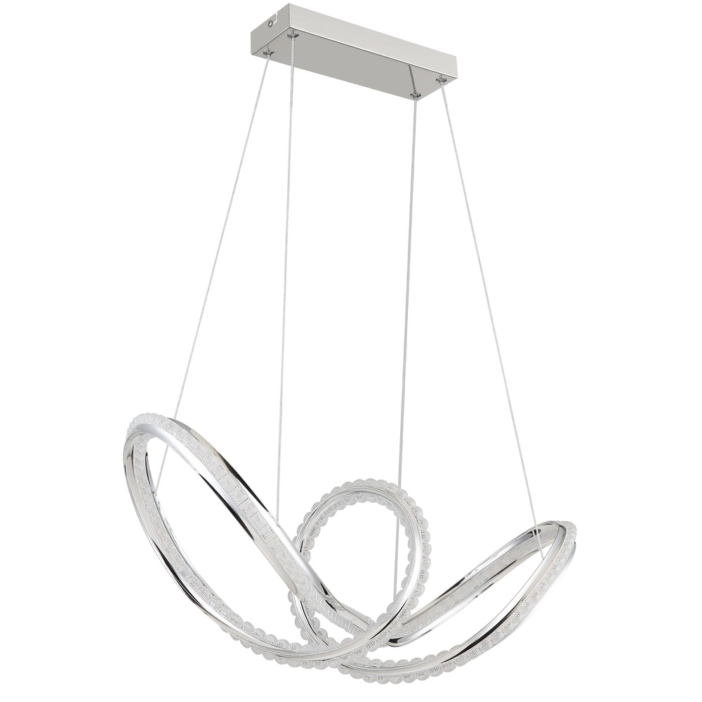 Lampe pendante moderne Evangeline Chrome Globo 9007371583201