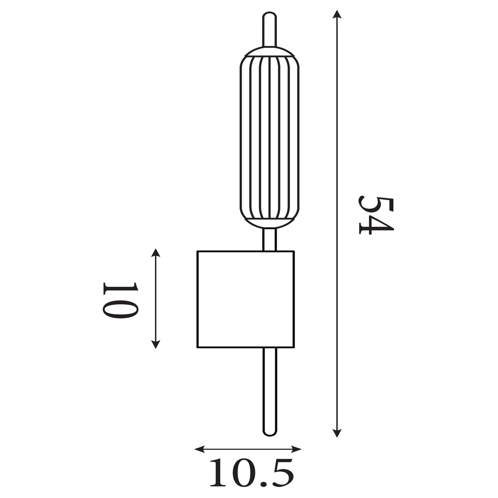 Applique murale unique Cattail Verre à bulles Searchlight 5053423301266