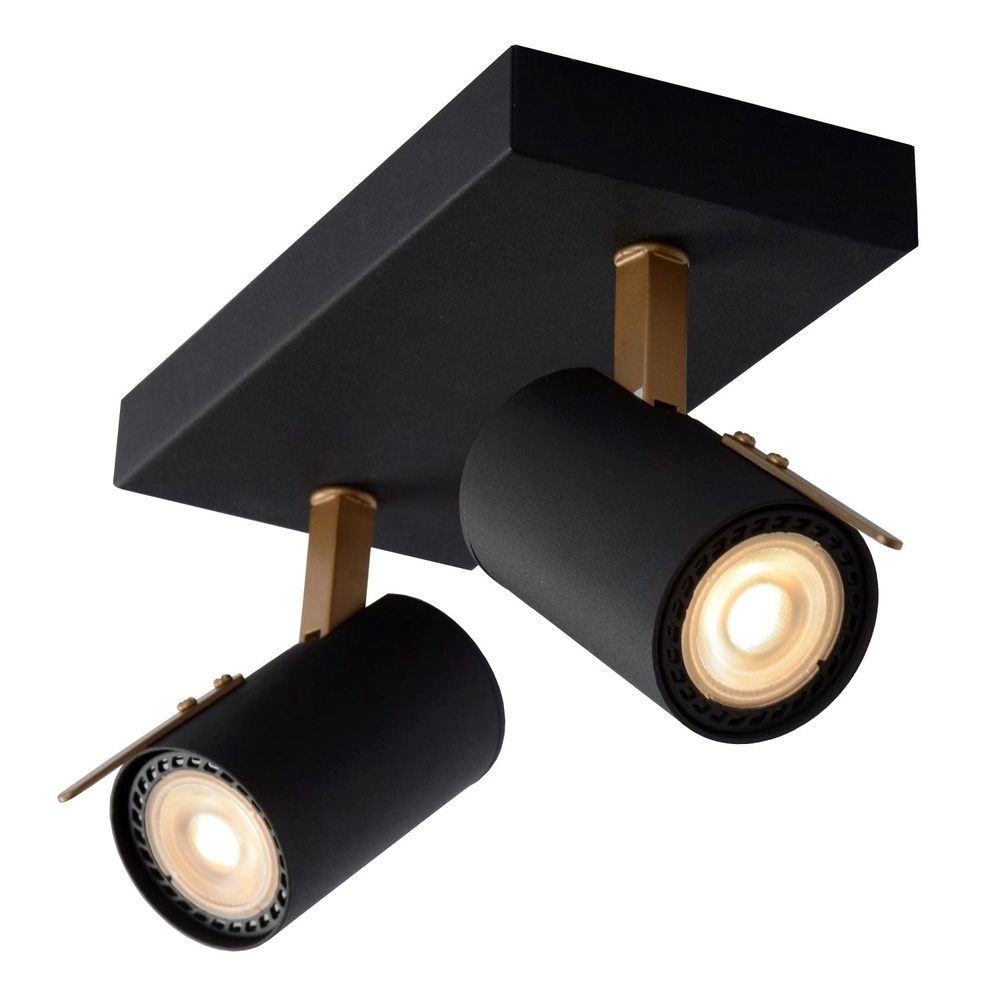 Lampe de plafond Grony 2-noir clair Lucide 5411212176905