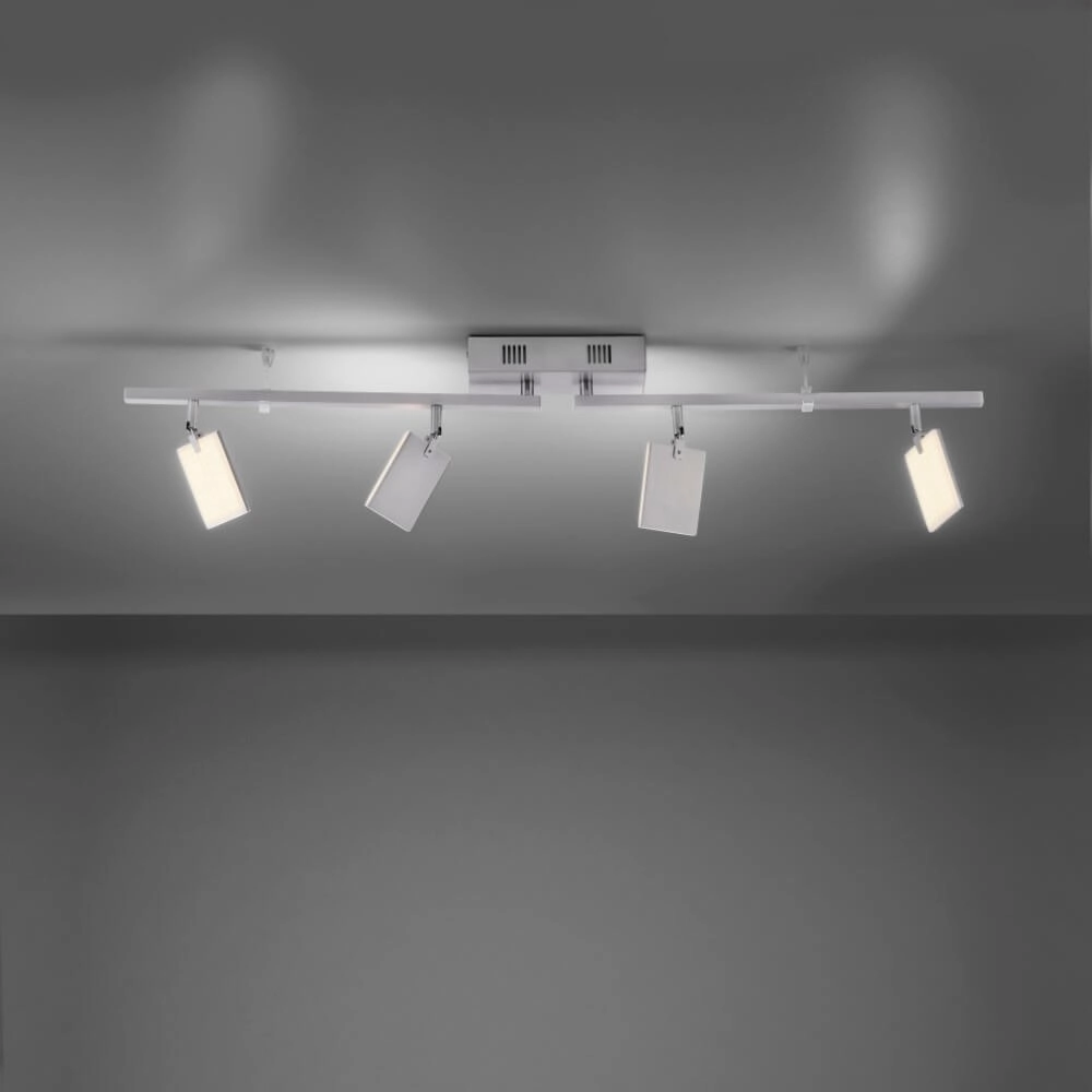 Plafonnier Pure Mira 4 lumières en aluminium Paul Neuhaus 4012248358870