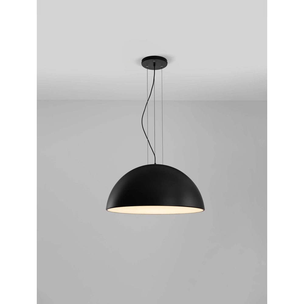 Suspension élégante Tholos noir Ø 70cm Lyora 5212017457882
