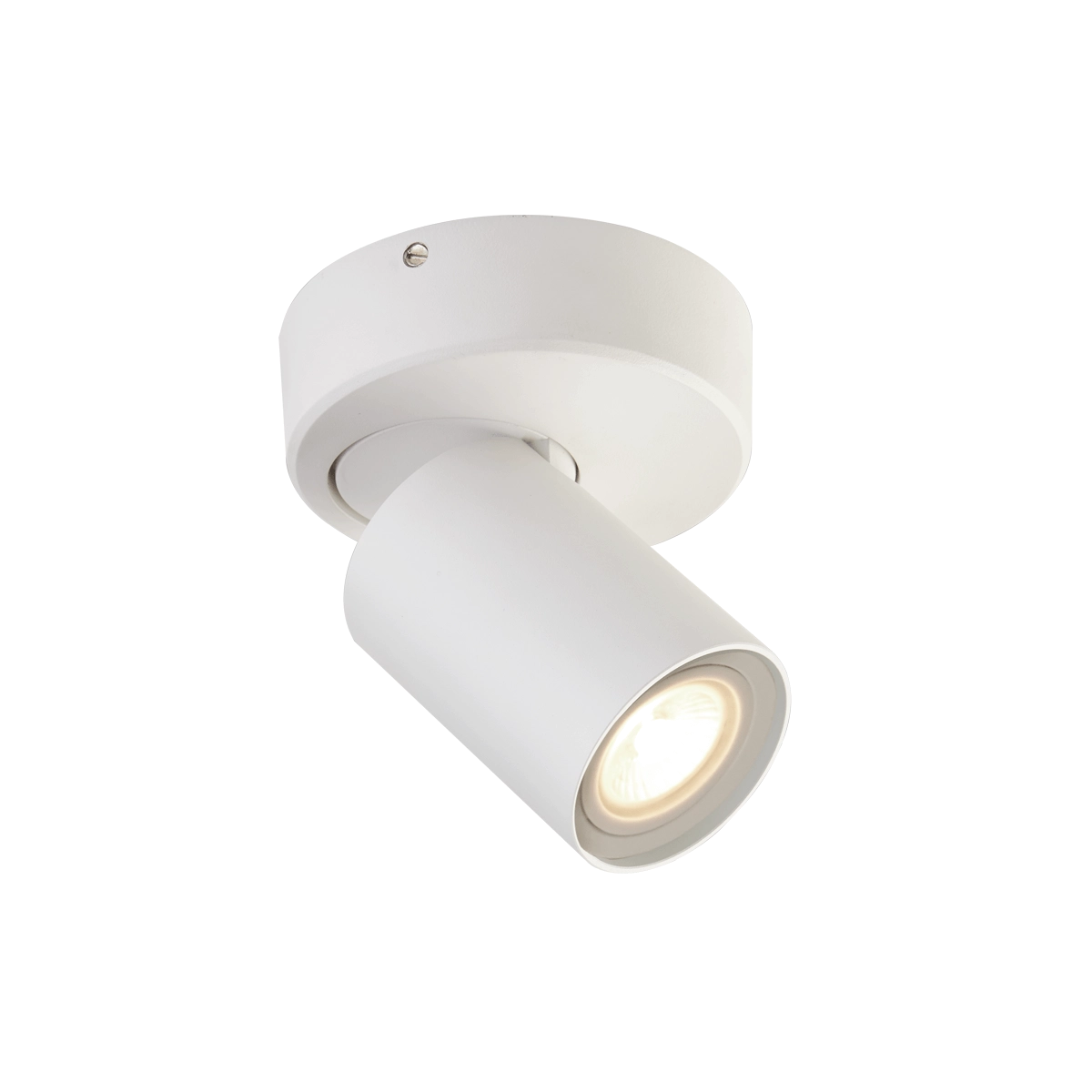 Plafonnier Moon 1 rond blanc