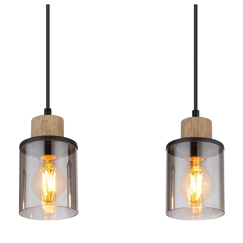 Lampe suspendue à 4 lumières Reid Noir Globo 9007371445264