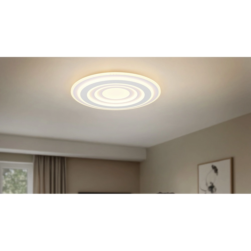 Plafonnier moderne Costa blanc Ø 48cm Trio 4017807653557