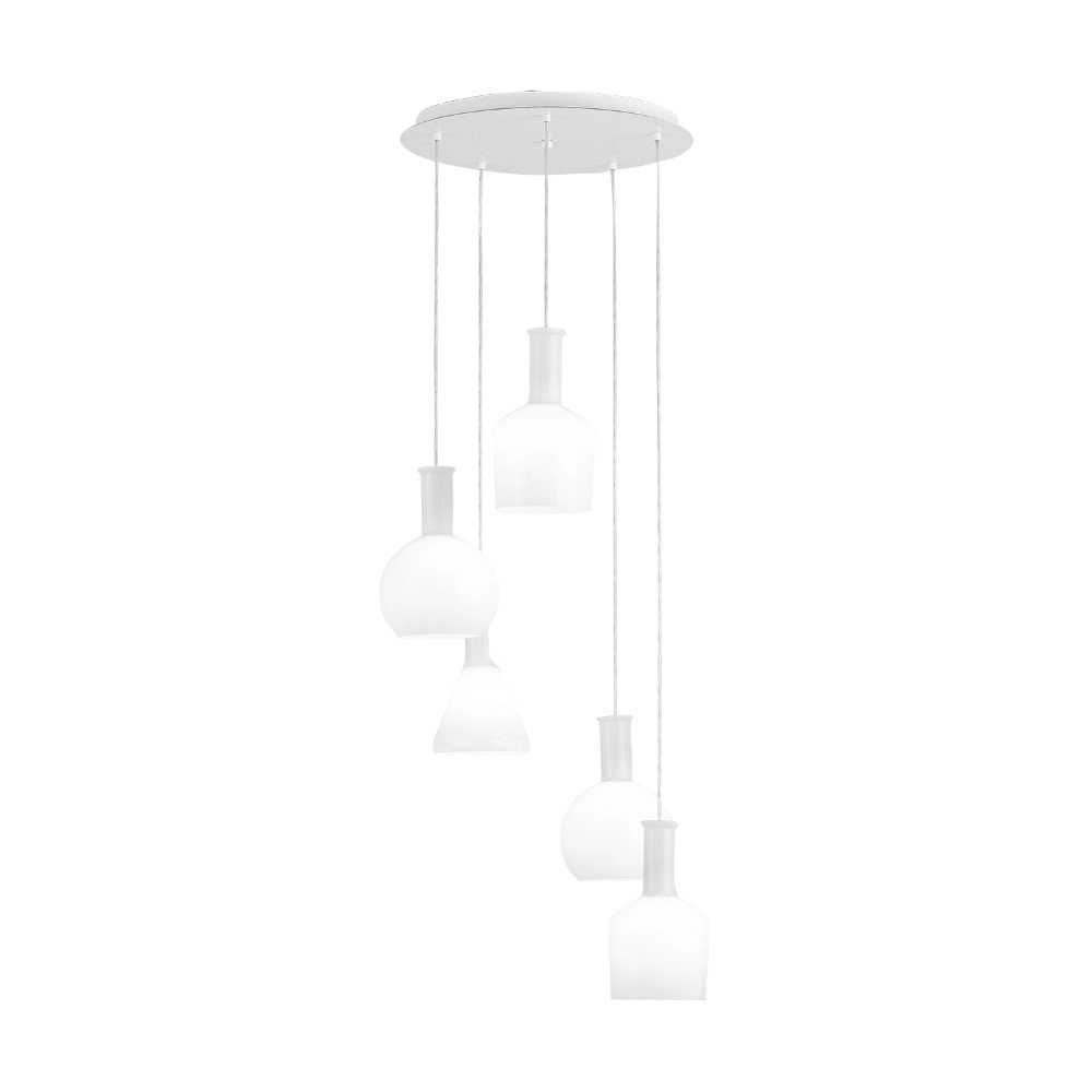 Lampe suspendue blanche Pascoa 5 lumières Stars of Light 9002759391430