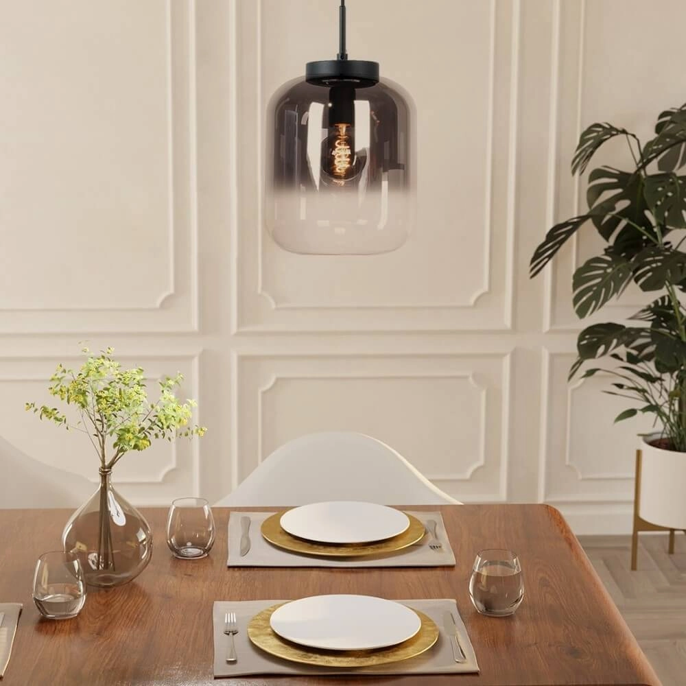 1-light hanging lamp Bulciago black Stars of Light 9002759396732