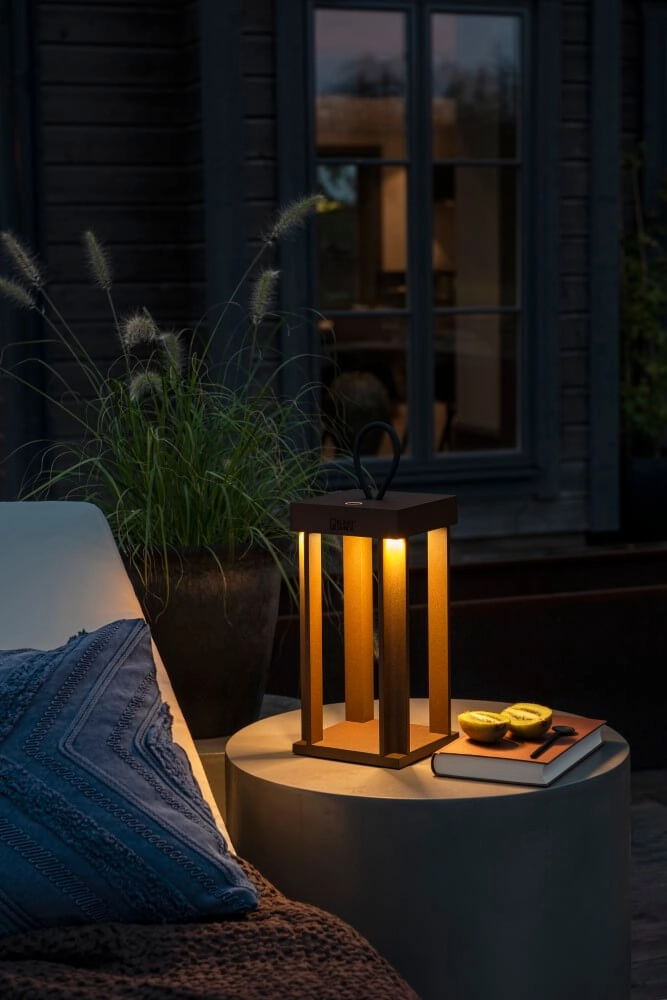 Lampe de table marron rouille Cannes KonstSmide 7318307819977