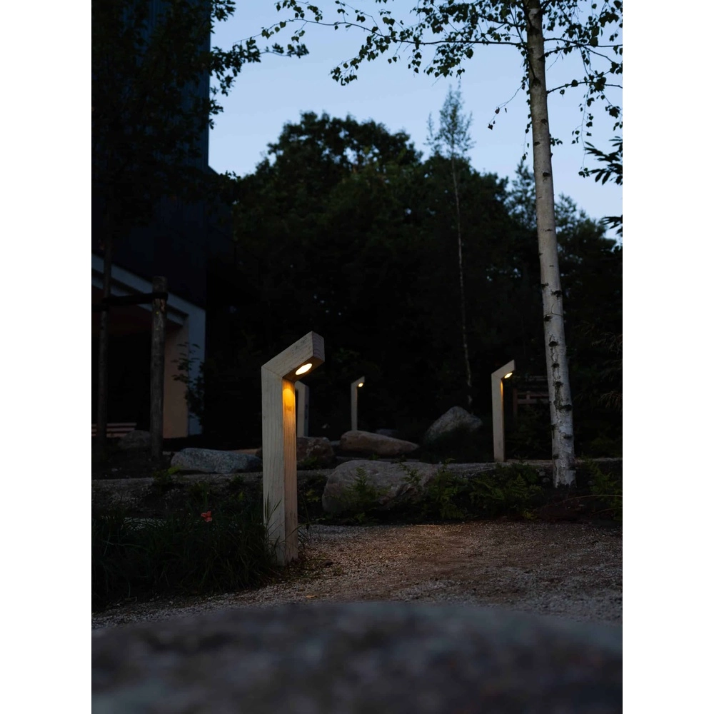 Éclairage de chemin en bois Punto Accoya - 100cm - 2700K Timberlab 8716803514041
