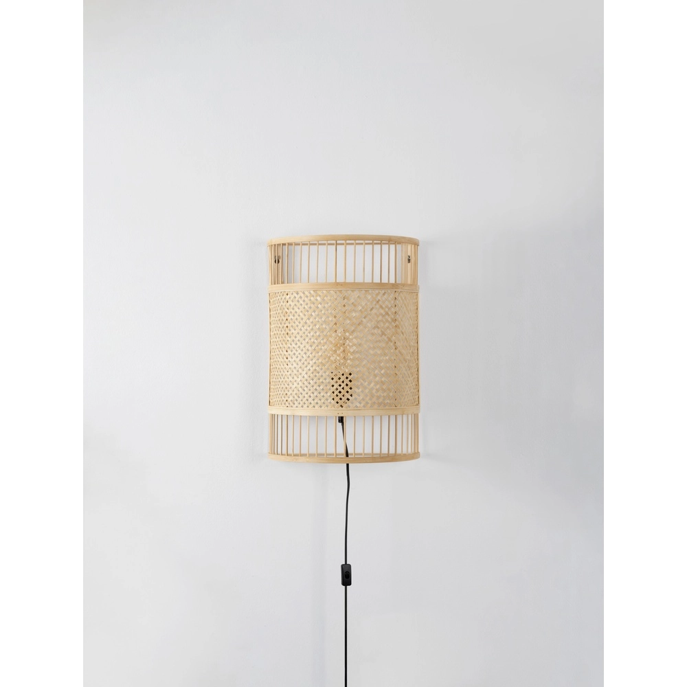 Applique murale en bambou Pale avec câble Lyora 5212017465580