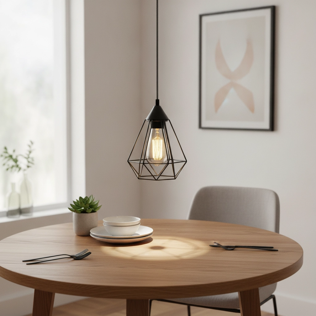 Suspension Paolo 1 lumière noire