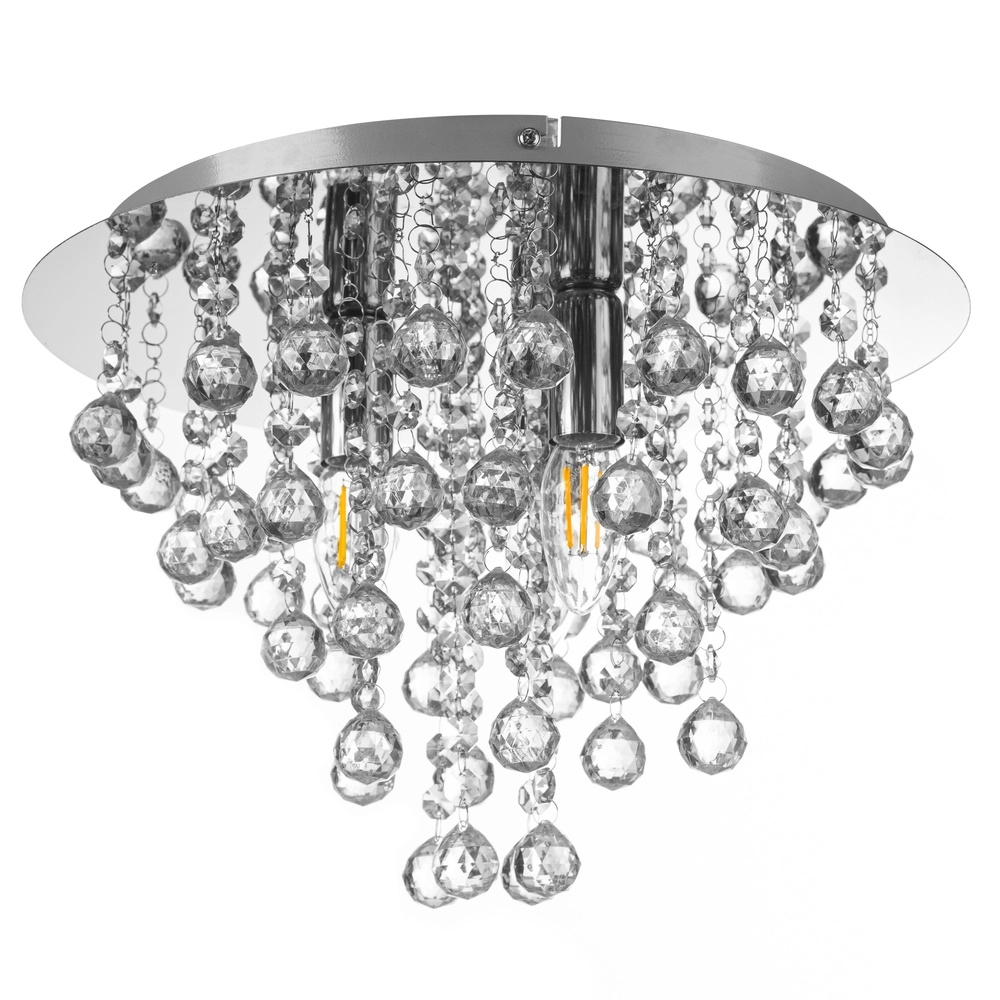 Lustre de plafond London chrome Ø 38cm