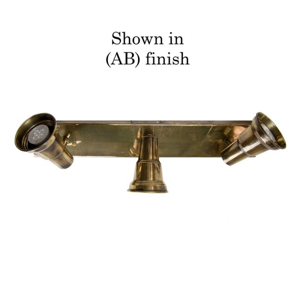 Lampe rurale Spot Beam 3 lumières - cuivre antique (ant) Limehouse