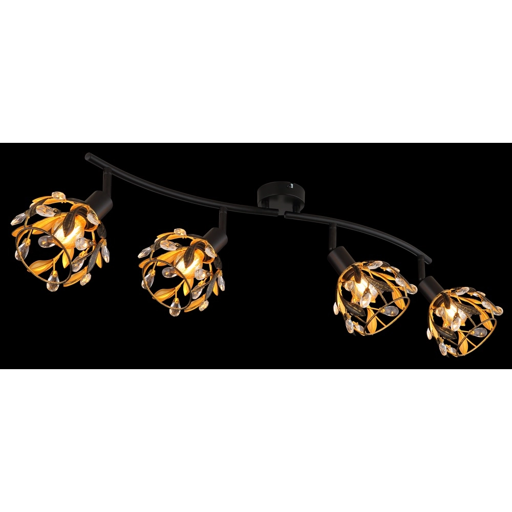 Lampe de plafond de campagne Mika Noir Globo 9007371528295