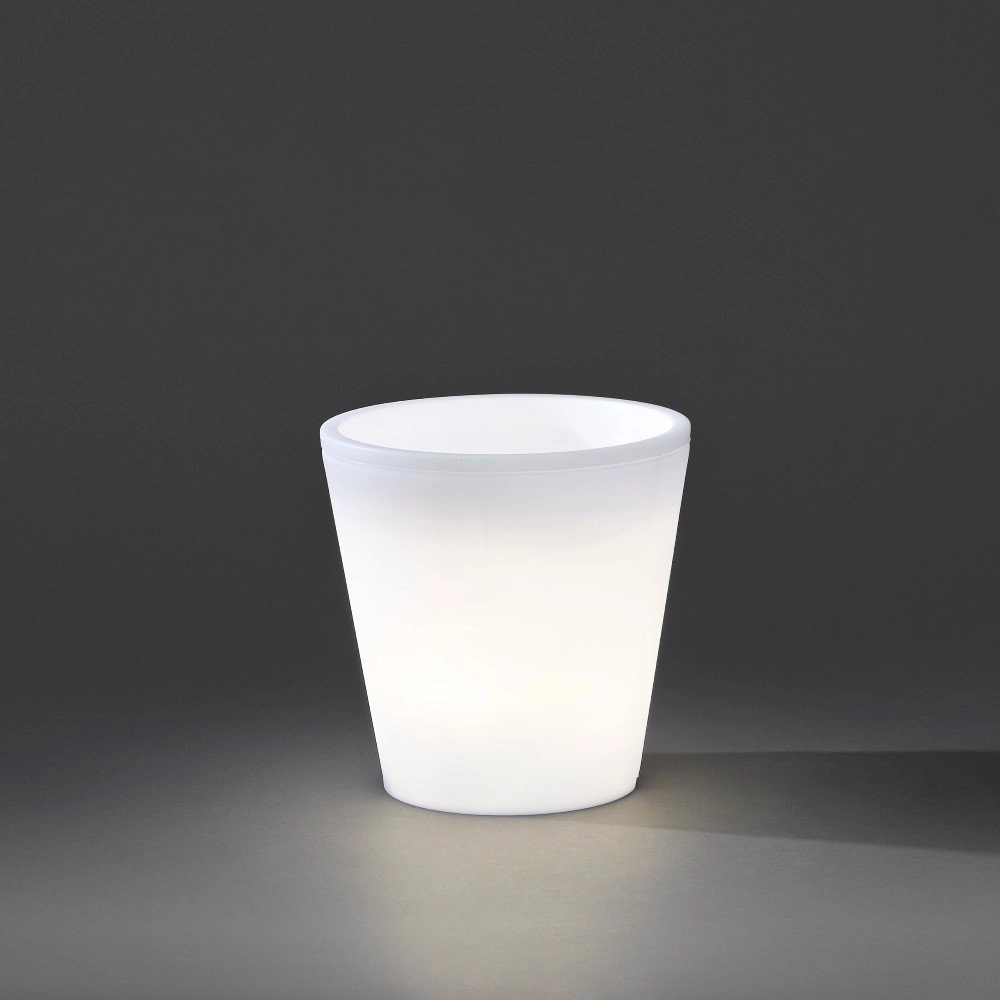 Pot de fleur LED Assisi LED 28cm - 2,5w - blanc KonstSmide 7318307453003