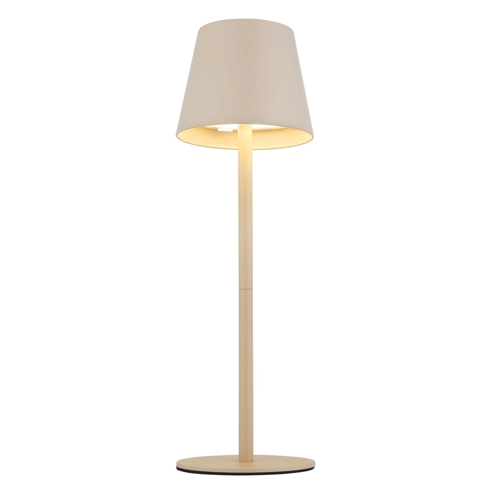 Lampe de table moderne Vannie I Brun sable également rechargeable pour bouteille Globo 9007371468805