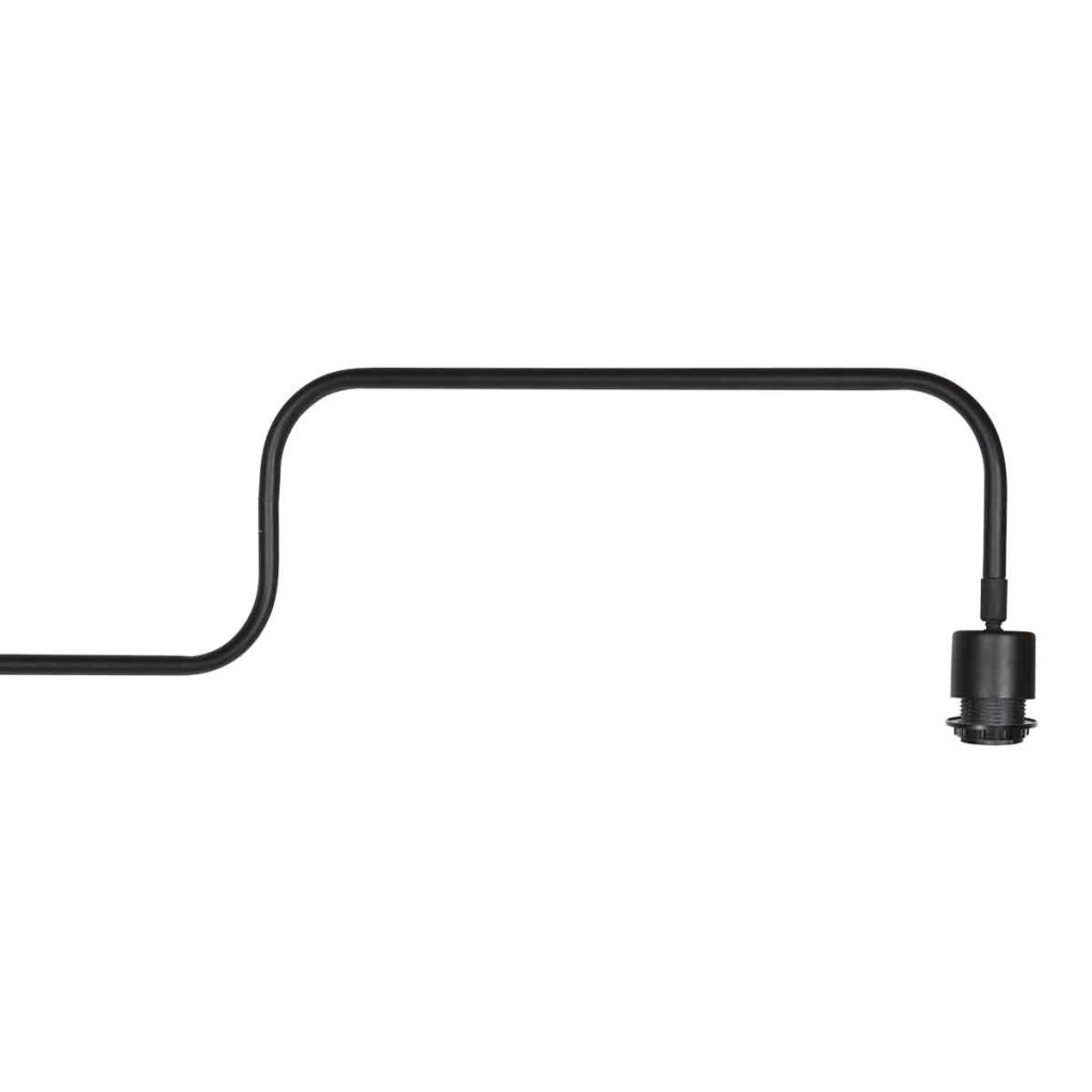 Lampe murale noire Bloeba avec un chapeau en liège Ø40cm Steinhauer 8712746180510