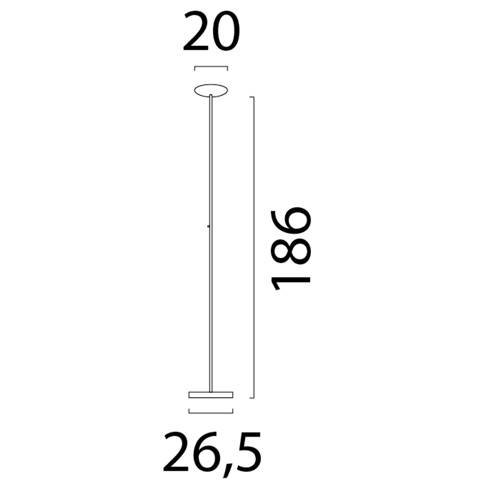Lampadaire de conception Scala noir Ø 20cm Masterlight 8718121296746