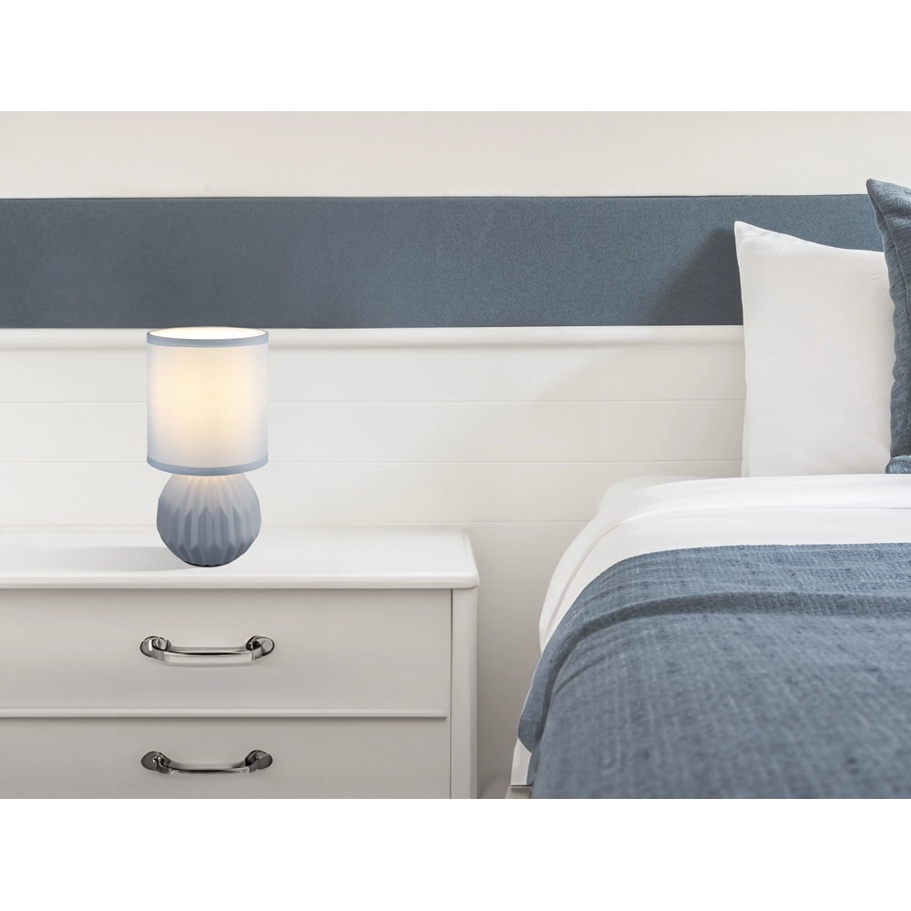 Lampe de table de conception Sylas bleu Globo 9007371481507