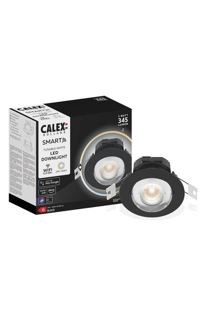 Spot encastré intelligent 4,9W - Led - 2700-6500K noir Circle 8712879149231