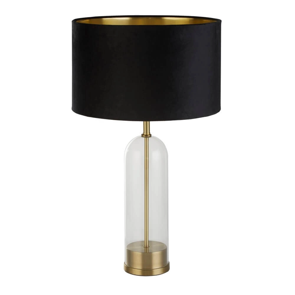 Lampe de table Oxford avec capuche noire