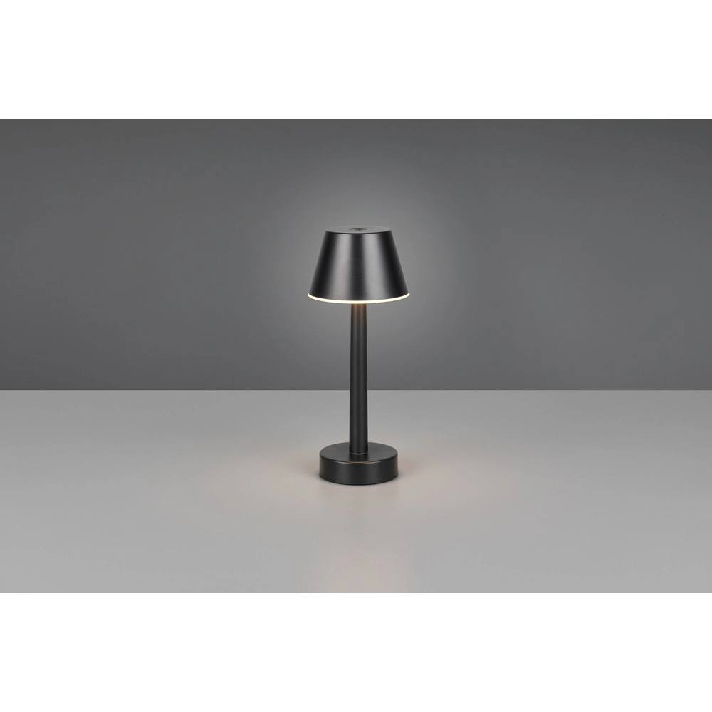 Lampe de table rechargeable Vidal noir Trio 4017807644838
