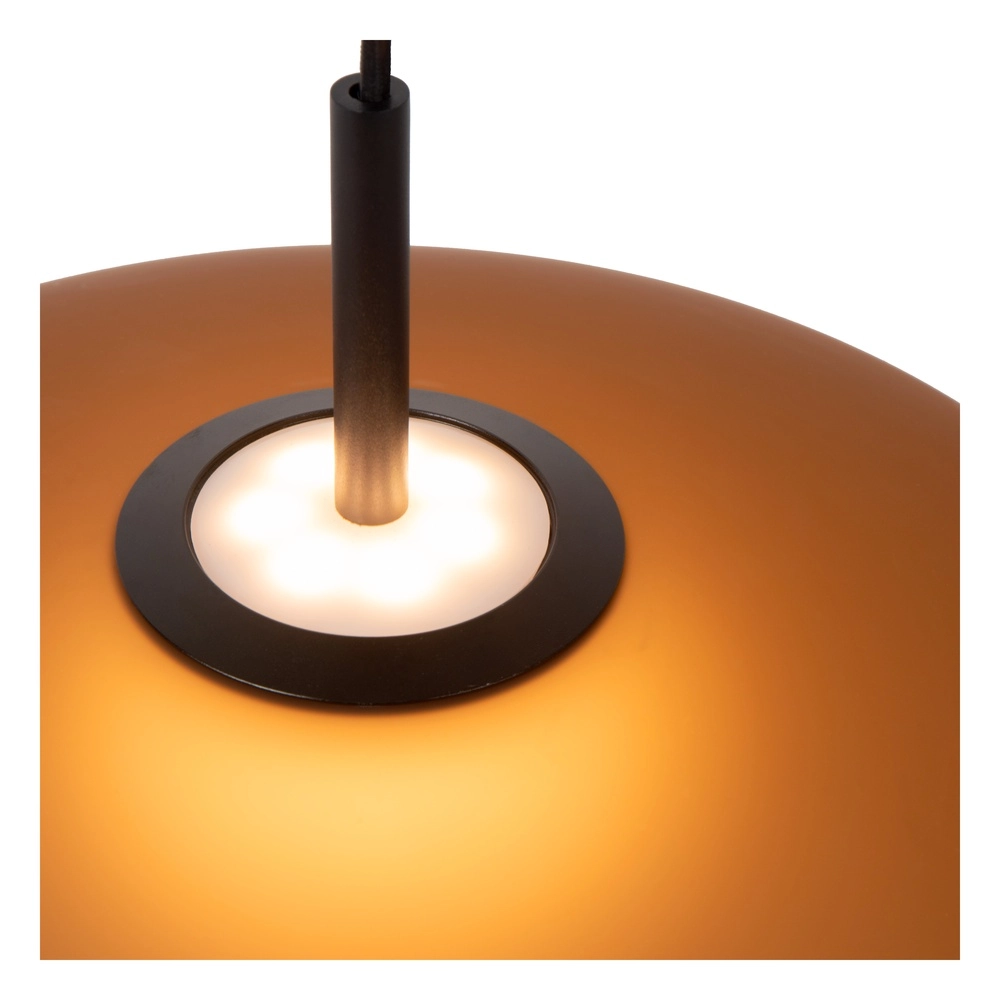Lampe suspendue élégante Menga Ø verre ambré de 40 cm Premium by Lucide 5411212251190