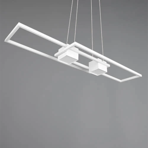 Lampe suspendue LED pour bureau Albany blanc Trio 4017807610338