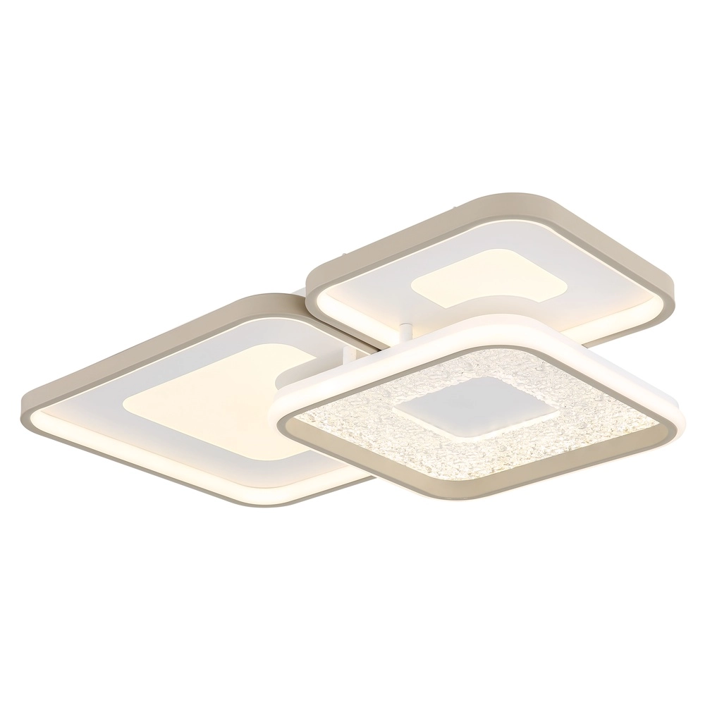 Plafonnier moderne Mosaiko 64cm brun sable