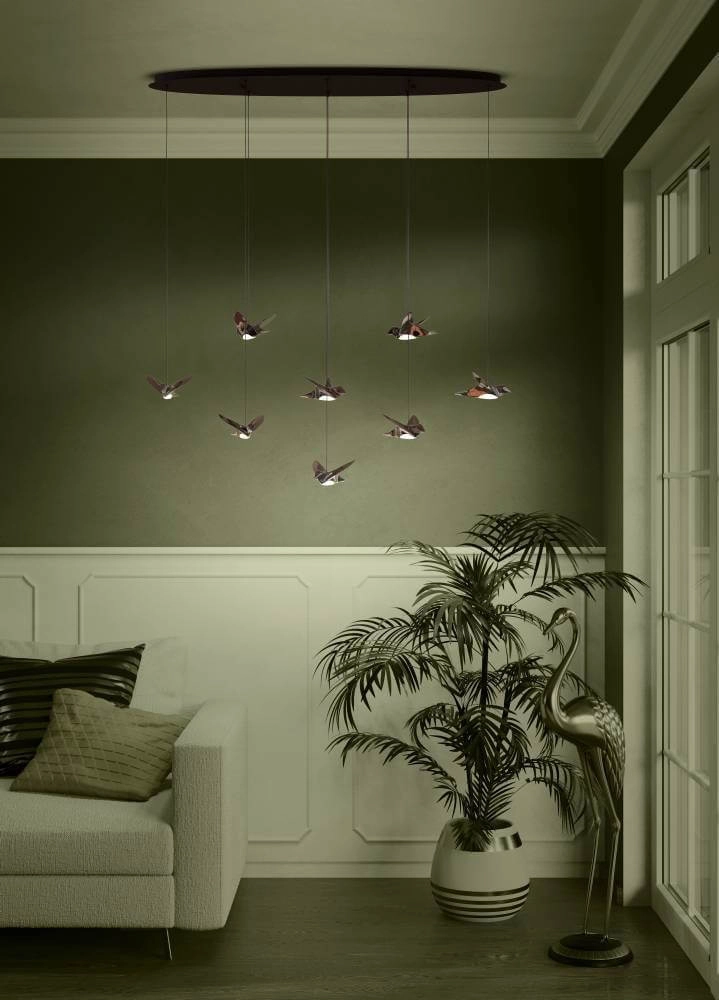 Lampe suspendue oiseaux Paratebueno 116 cm Stars of Light 9008606221196