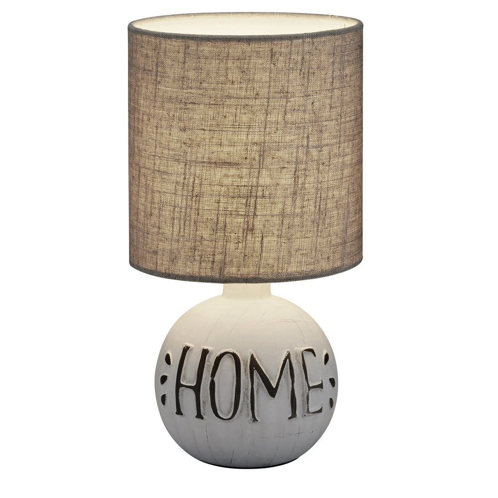 Lampe de table abat-jour Esna Home 16cm gris Lampe de table abat-jour Esna Home 16cm gris
