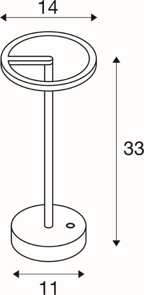 Lampe de table d'extérieur Vinolina One rouille - rechargeable SLV 4024163276313