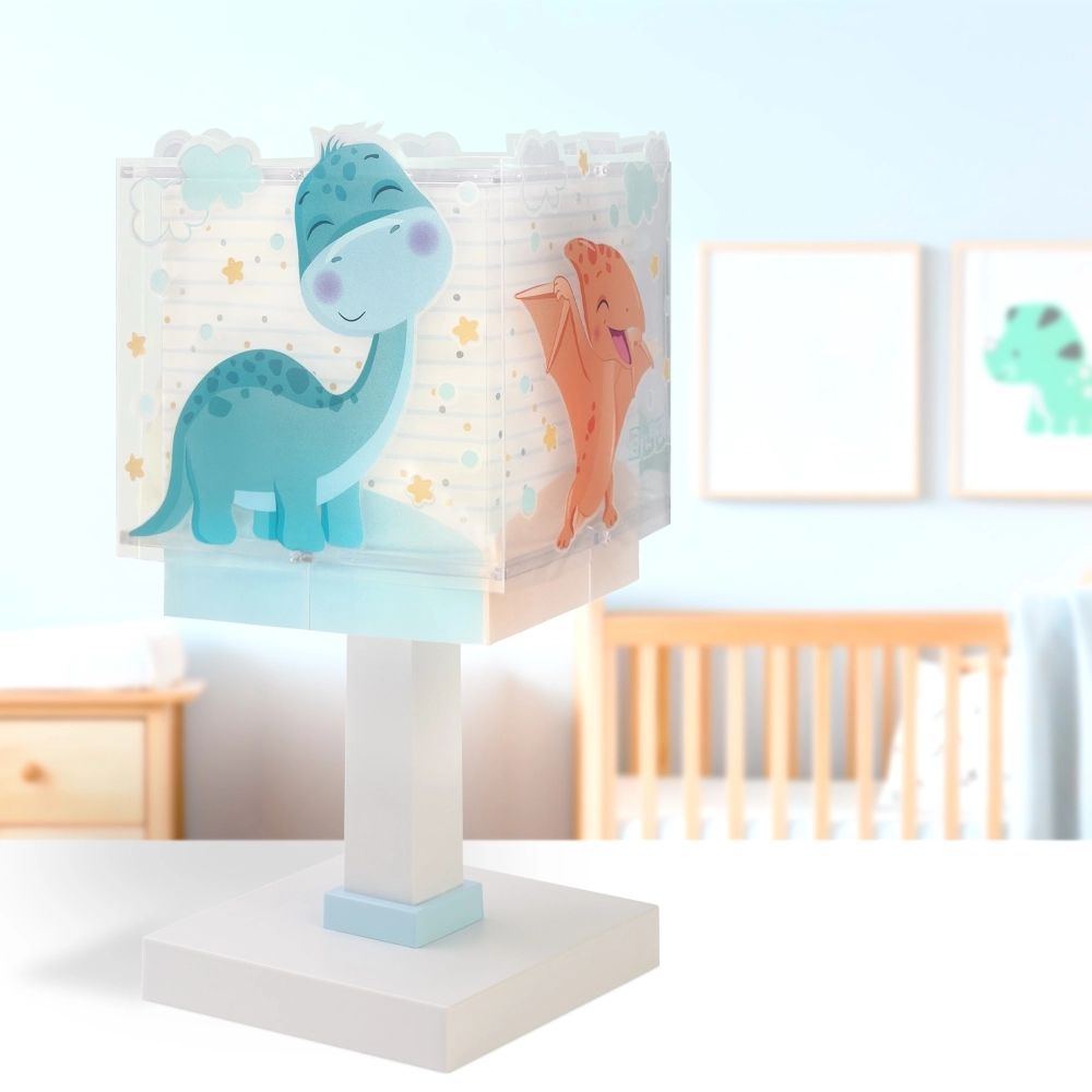 Lampe de table Baby Dinos bleu Dalber 8420406634517