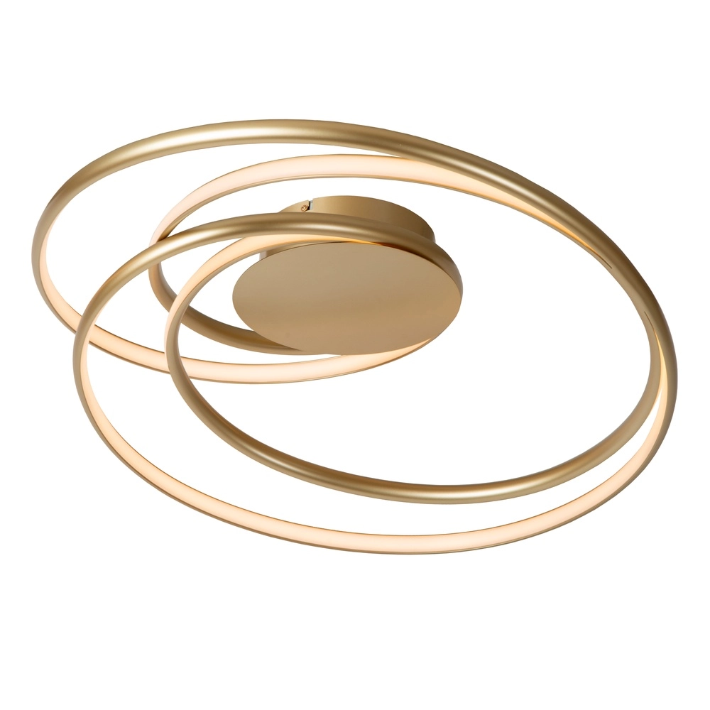 Lampe de plafond à design Sardana Curl Gold