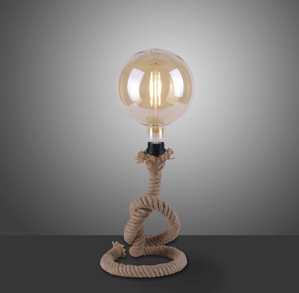 Lampe à corde Rope noir avec du marron Just Light 4043689963101