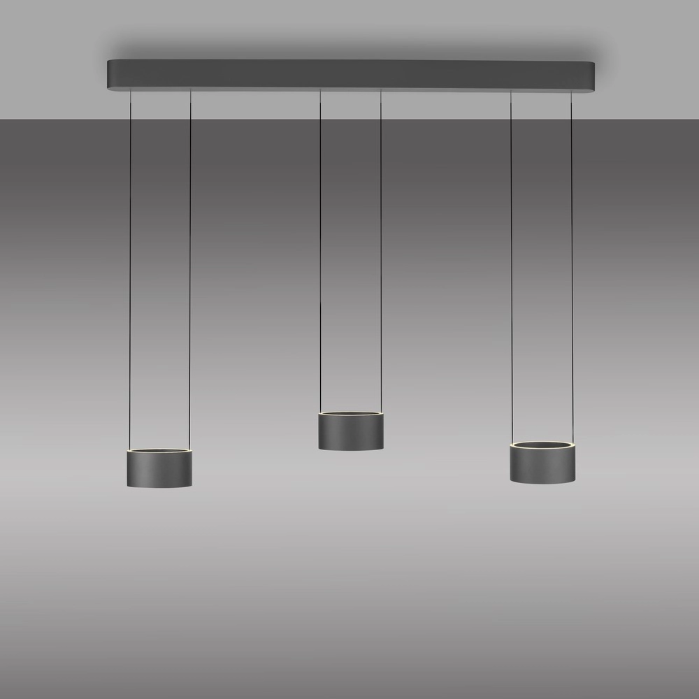 Suspension LED de conception Pure Clipse Gris mystique Paul Neuhaus 4012248396315