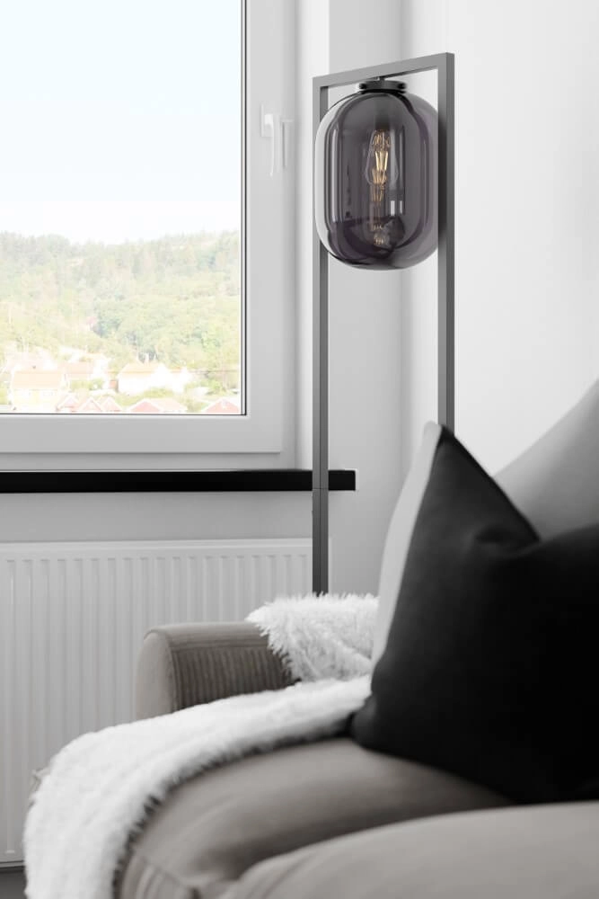 Lampe sur pied Dixton verre de fumée By Rydéns 7391741008336