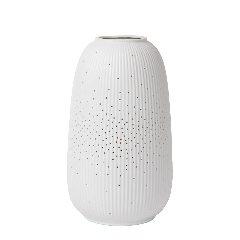 Lampe de table Flores Ø 14 cm de blanc