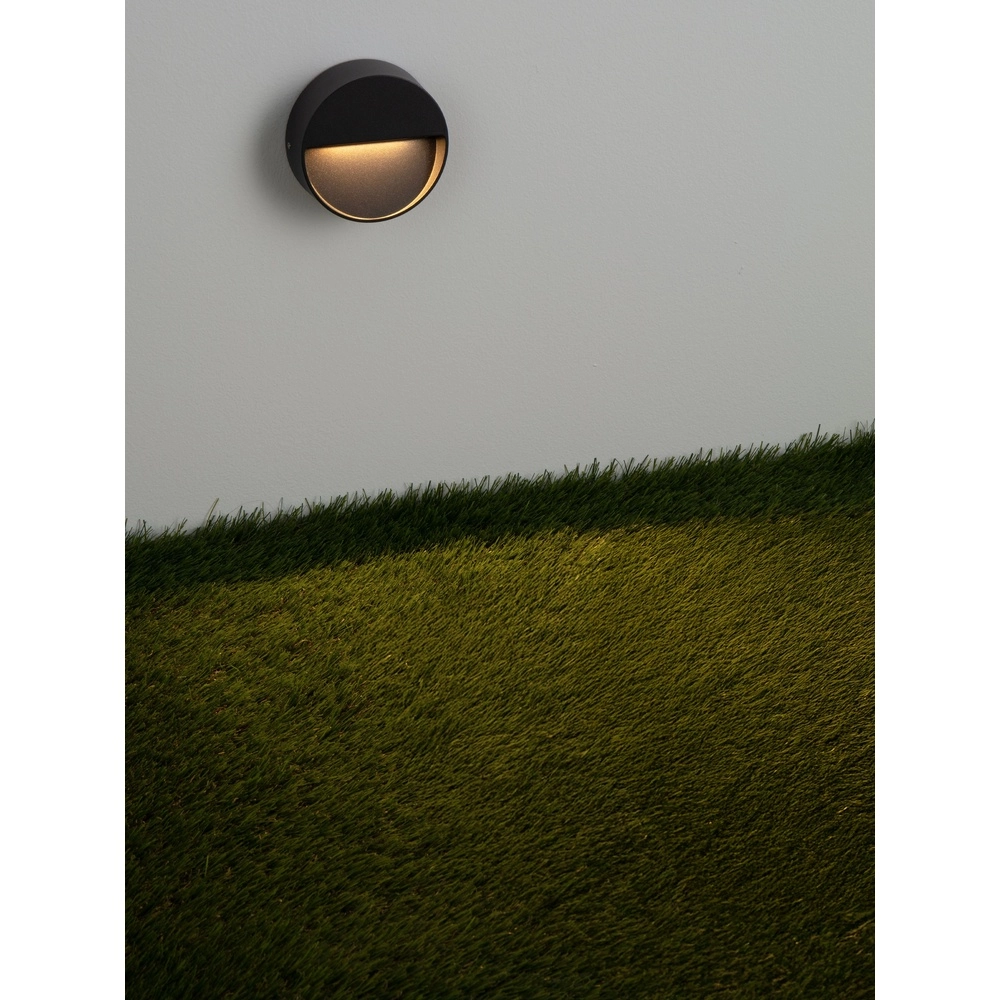 Lampe murale ronde Sete Noir Lyora 5212017497925