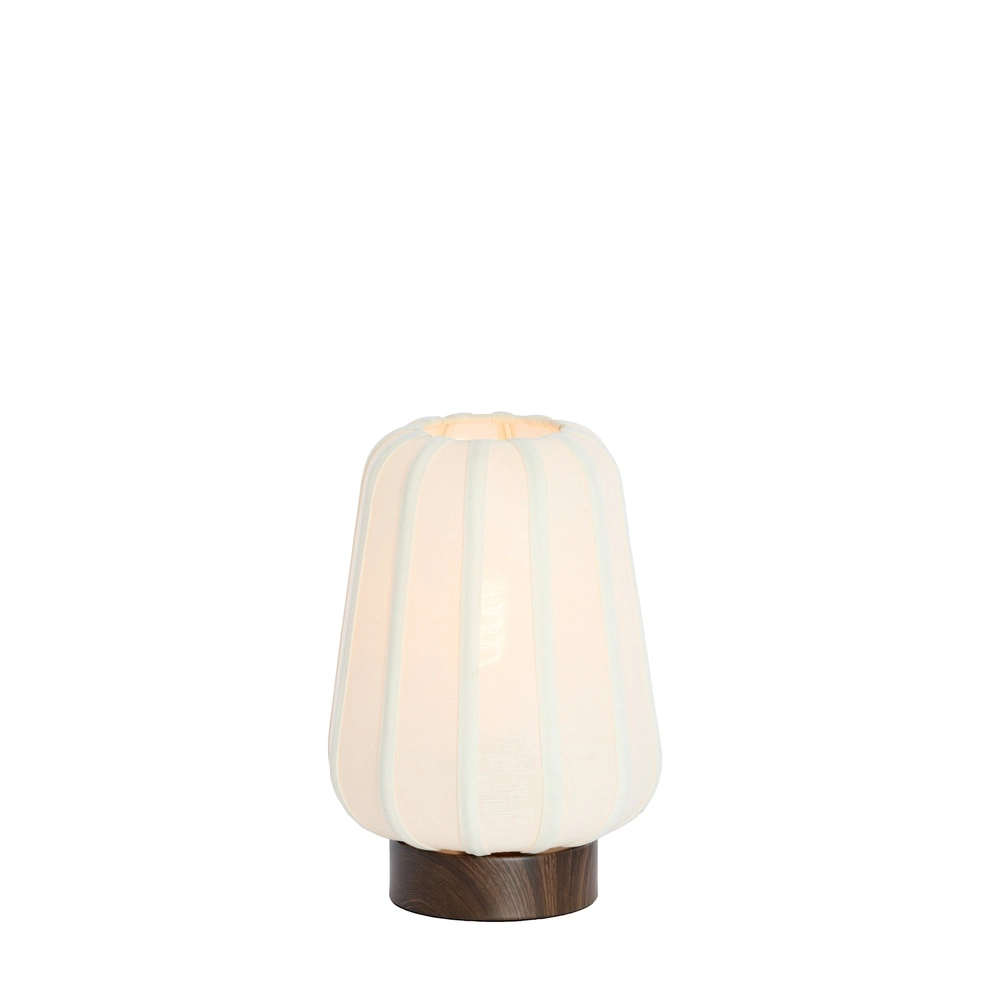 Lampe de chevet Bibury Ø 20cm - lin blanc Light & Living 8717807794217