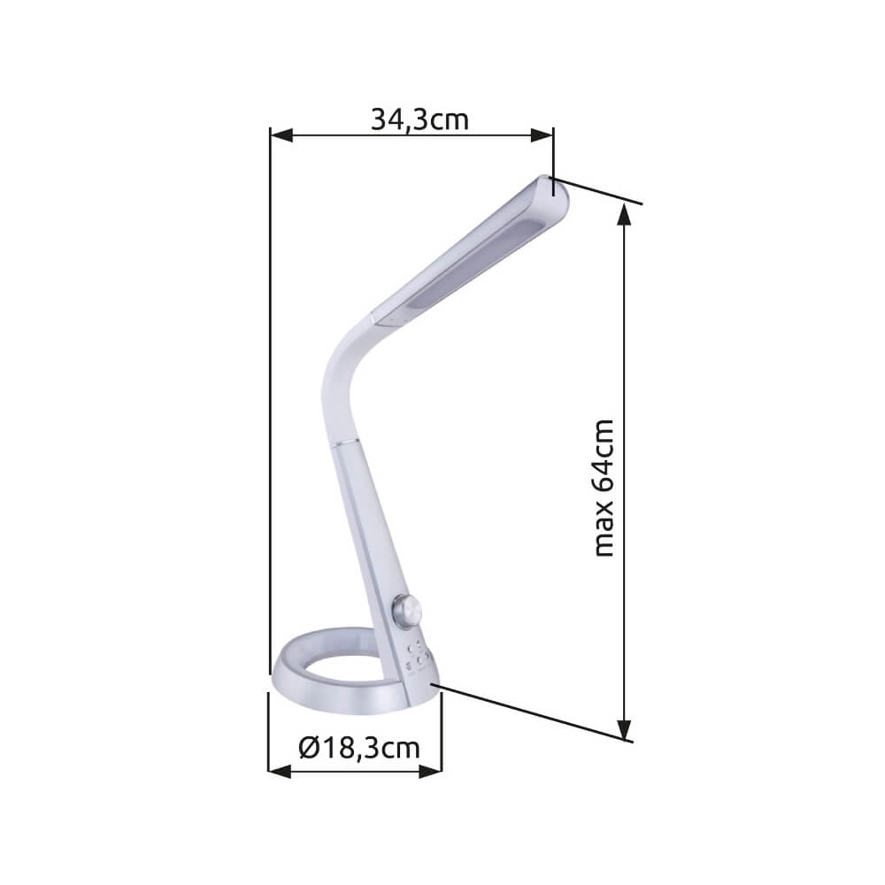 Lampe de bureau Mitti gris foncé Globo 9007371372720