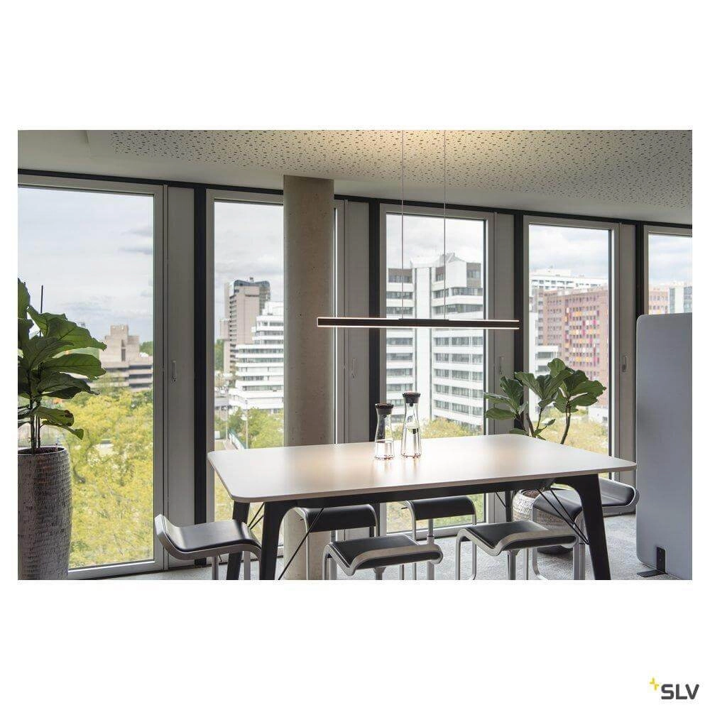 Suspension noire One Linear 2x10w - 104cm SLV 4024163262682