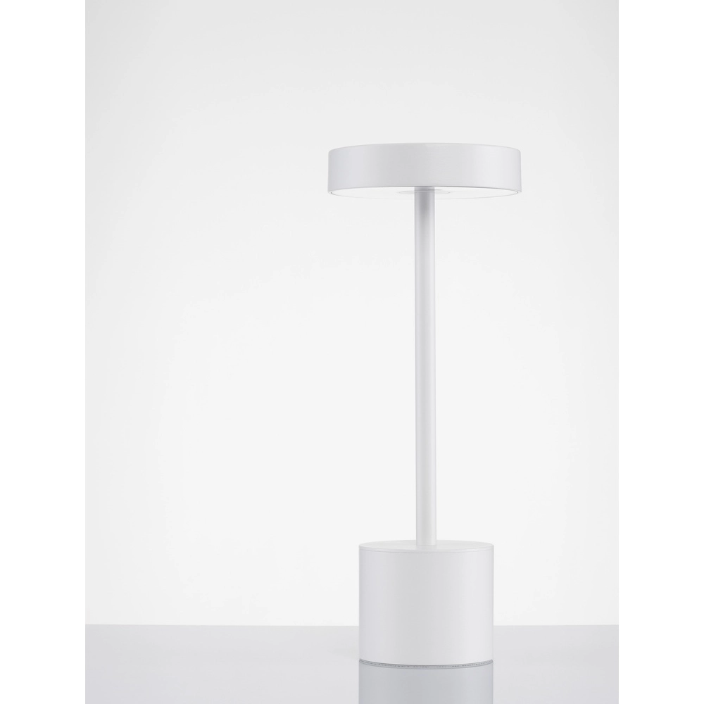 Lampe de table design Fumo Blanc rechargeable Lyora 5212017434746