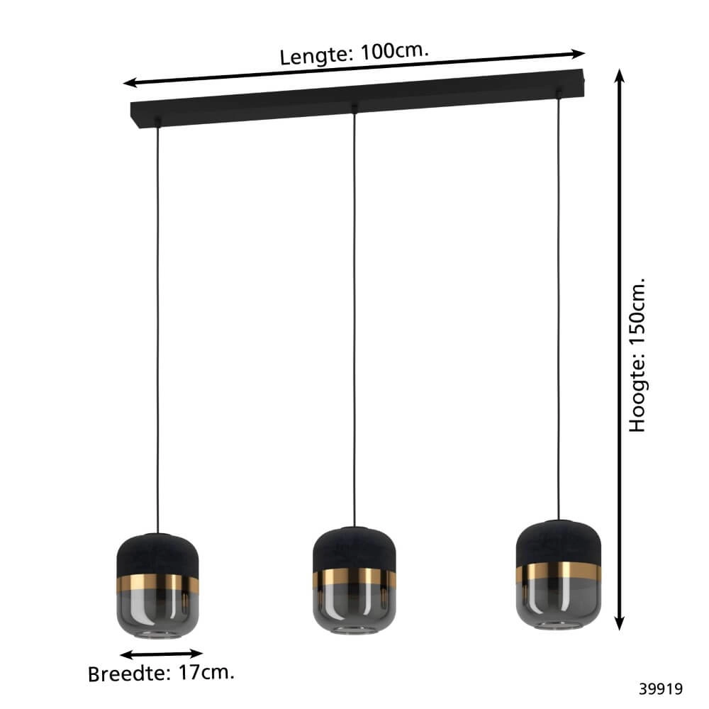 Lampe de table à manger chic Sinsiga 3 lumières Stars of Light 9002759399191